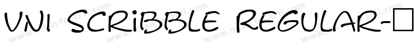 VNI Scribble Regular字体转换